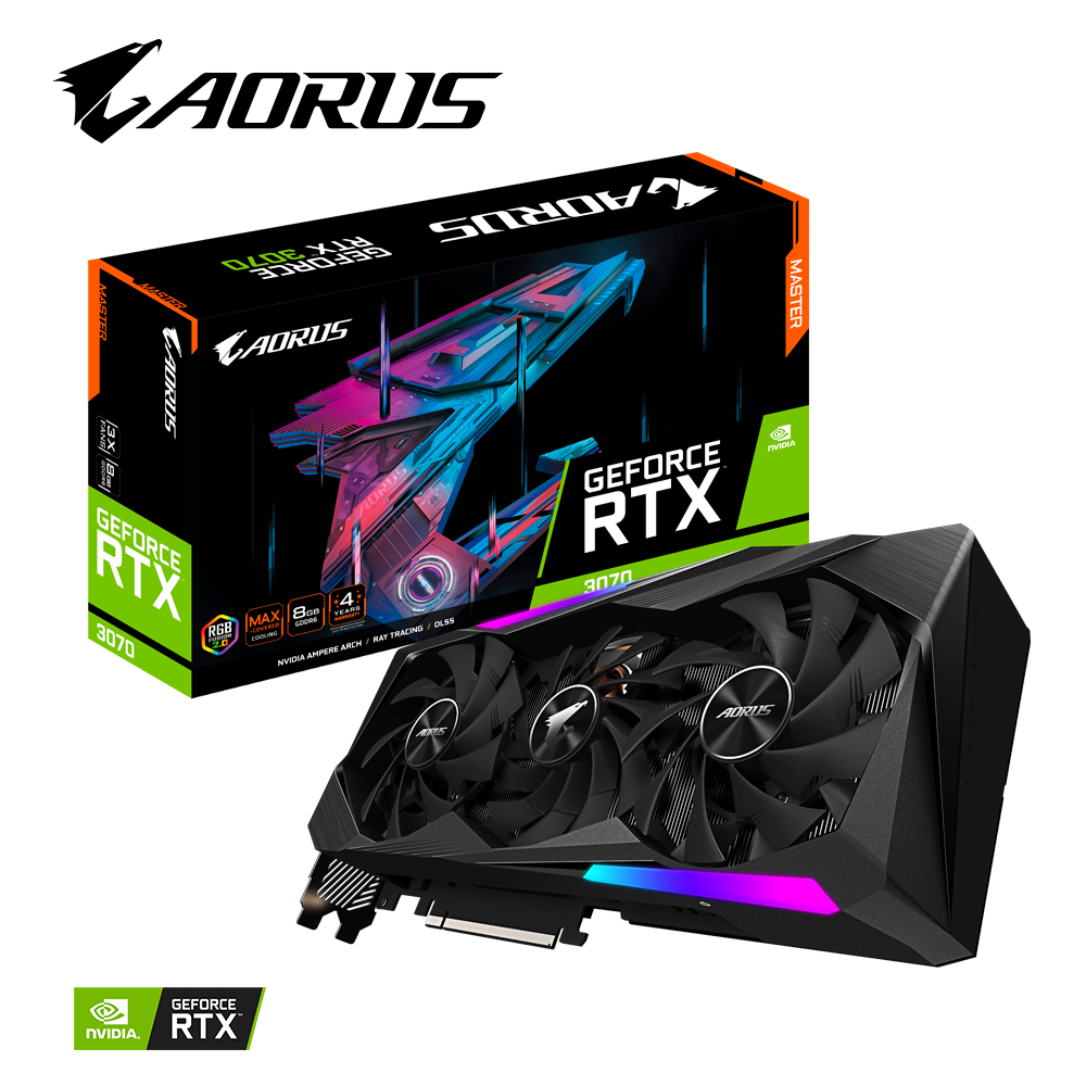 AORUS GeForce RTX™ 3070 MASTER 8G (rev. 1.0/1.1)