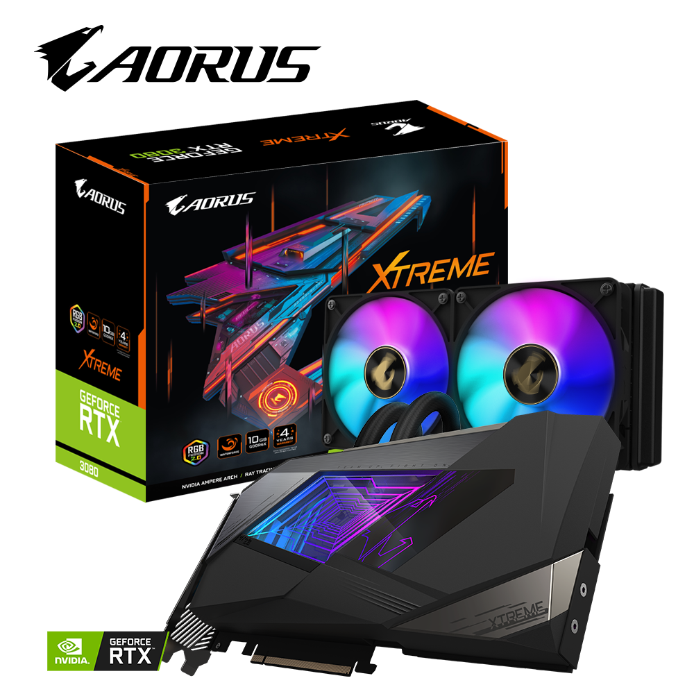 AORUS GeForce RTX™ 3080 XTREME WATERFORCE 10G (rev. 2.0)
