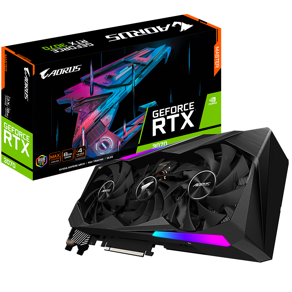 AORUS GeForce RTX™ 3070 MASTER 8G (rev. 1.0/1.1)