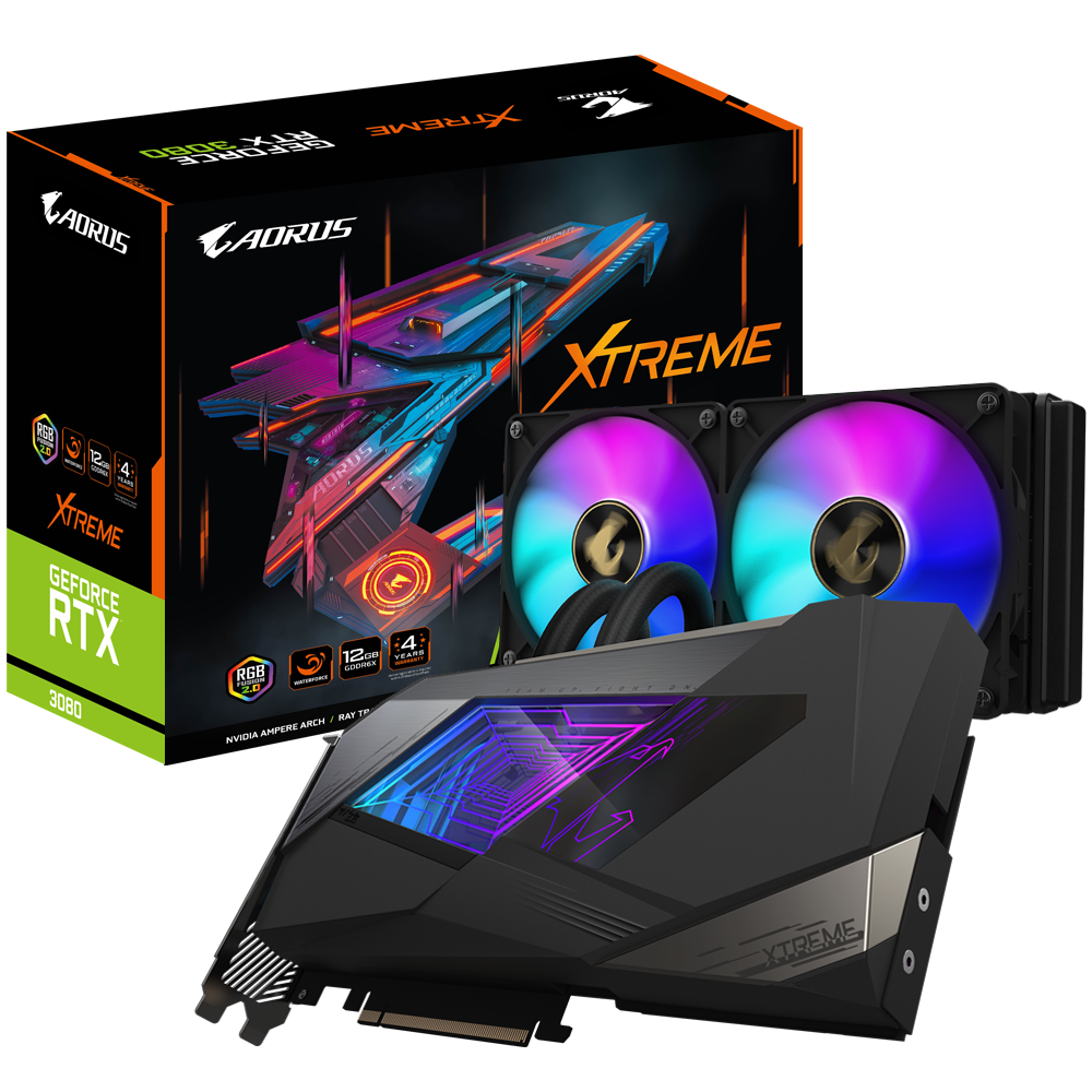 AORUS GeForce RTX™ 3080 XTREME WATERFORCE 12G