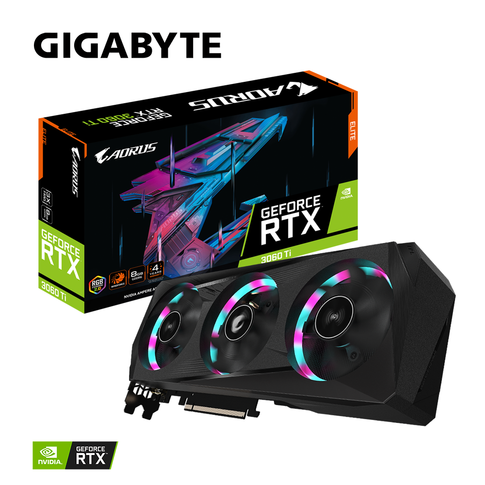 AORUS GeForce RTX™ 3060 Ti ELITE 8G (rev. 1.0)