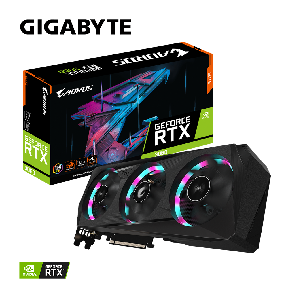AORUS GeForce RTX™ 3060 ELITE 12G (rev. 2.0)