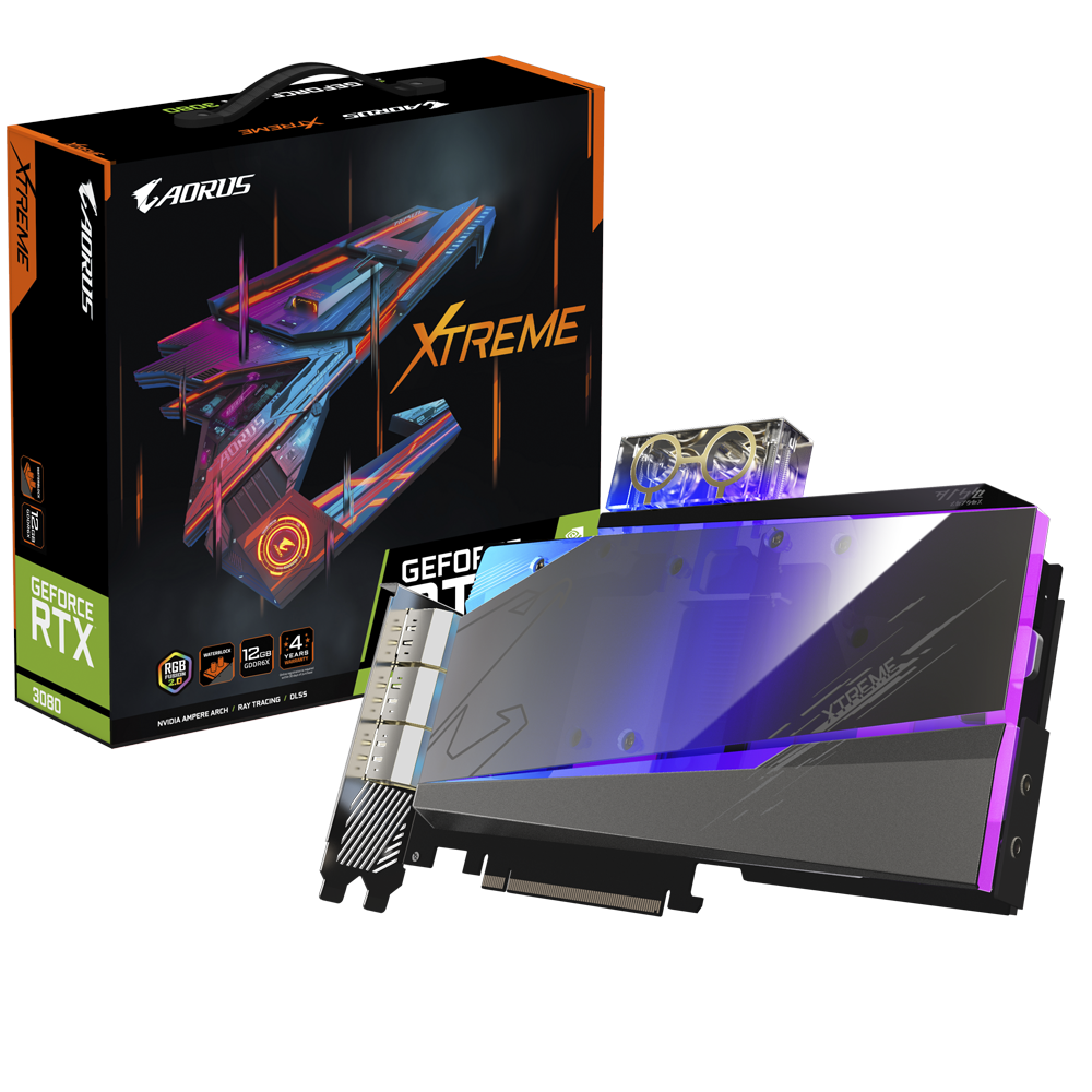 AORUS GeForce RTX™ 3080 XTREME WATERFORCE WB 12G