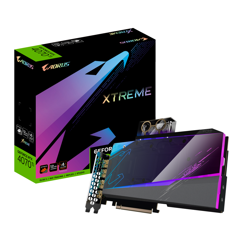 AORUS GeForce RTX™ 4070 Ti 12GB XTREME WATERFORCE WB