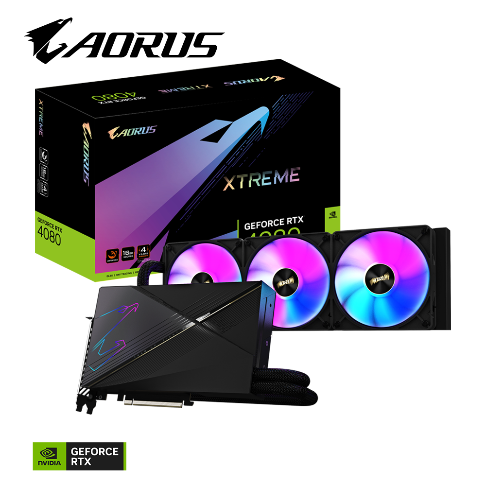 AORUS GeForce RTX™ 4080 16GB XTREME WATERFORCE