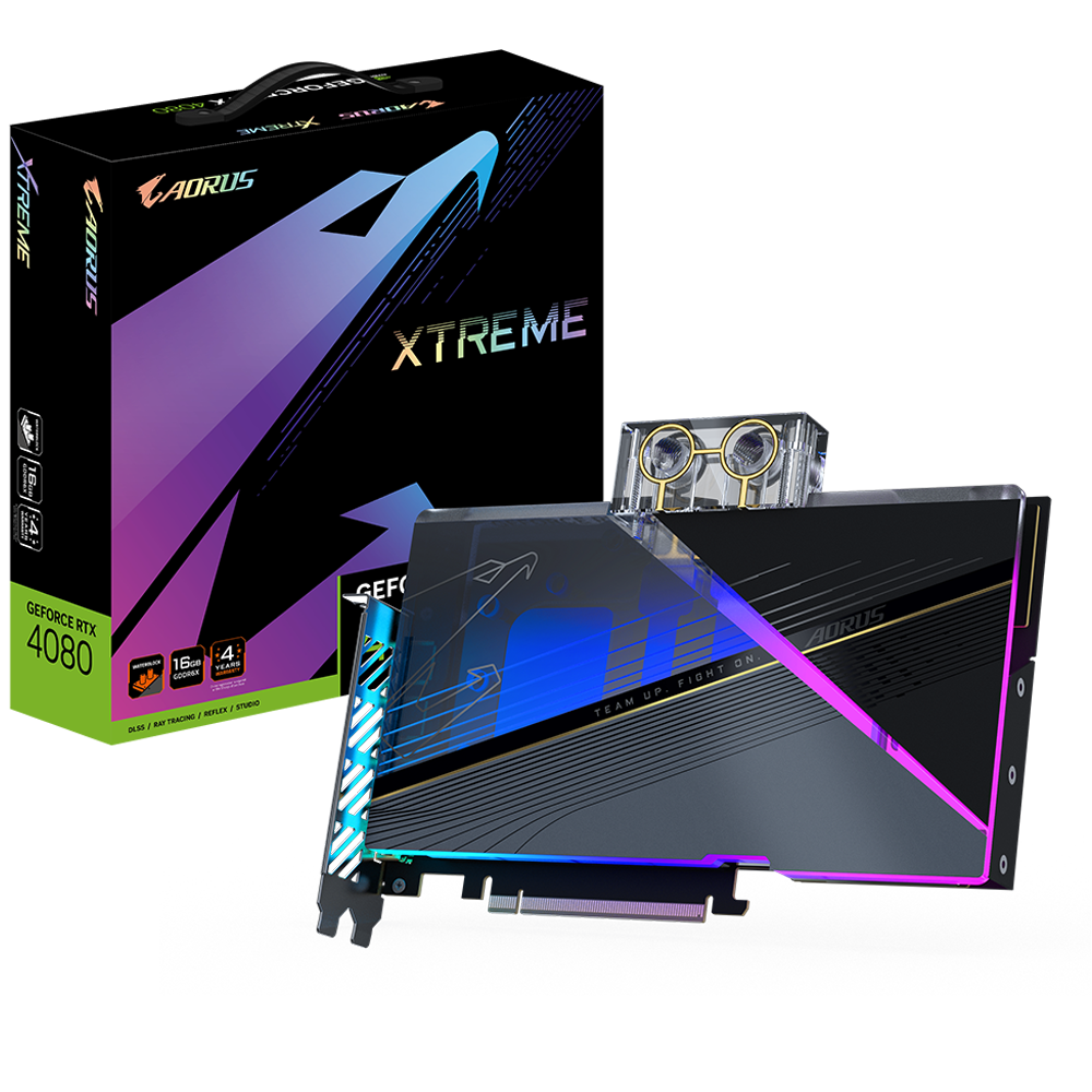 AORUS GeForce RTX™ 4080 16GB XTREME WATERFORCE WB