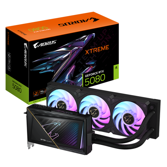 AORUS GeForce RTX™ 5080 XTREME WATERFORCE 16G