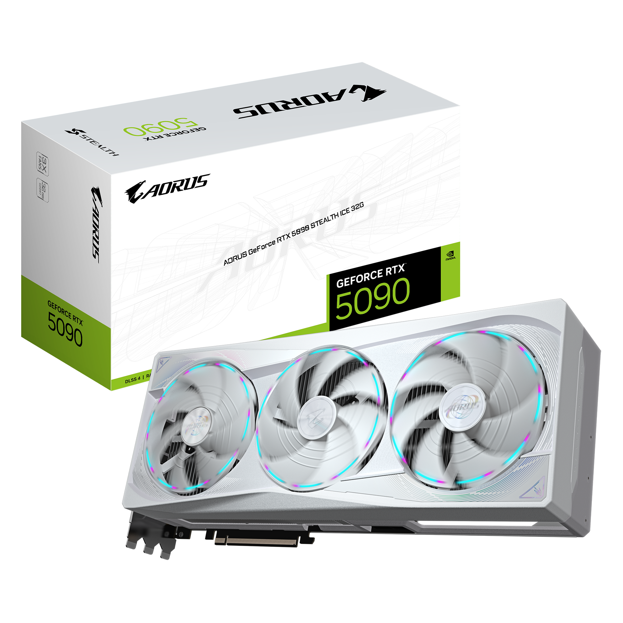 AORUS GeForce RTX™ 5090 STEALTH ICE 32G