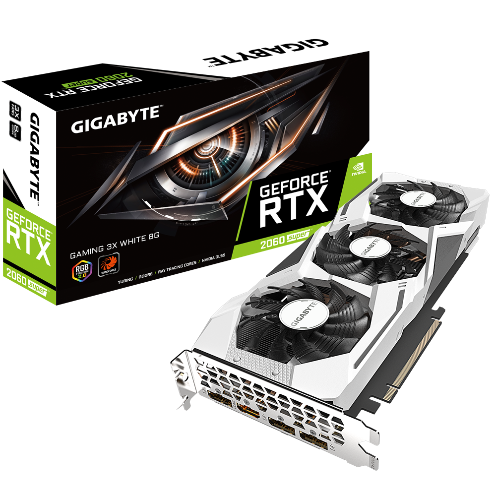GeForce® RTX 2060 SUPER™ GAMING 3X WHITE 8G (rev. 2.0)