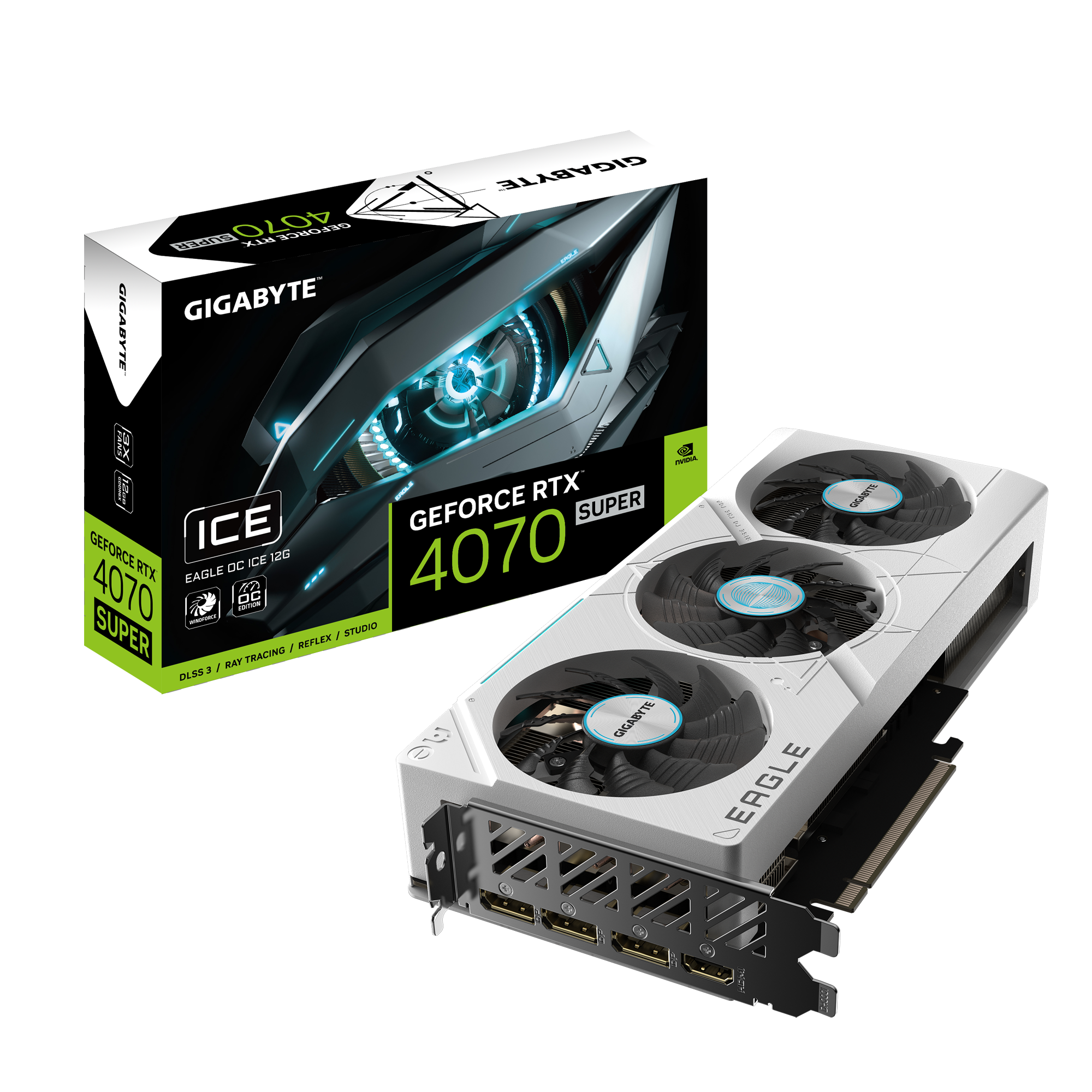GeForce RTX™ 4070 SUPER EAGLE OC ICE 12G
