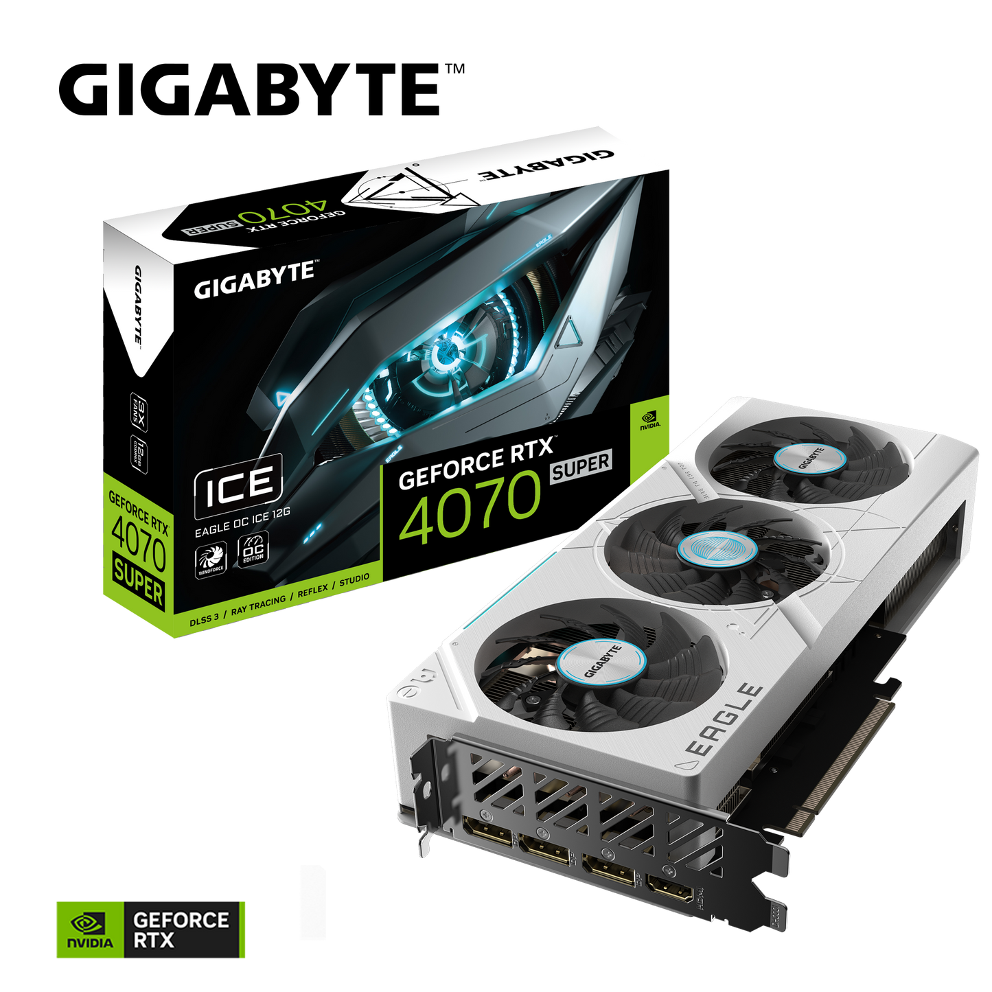 GeForce RTX™ 4070 SUPER EAGLE OC ICE 12G