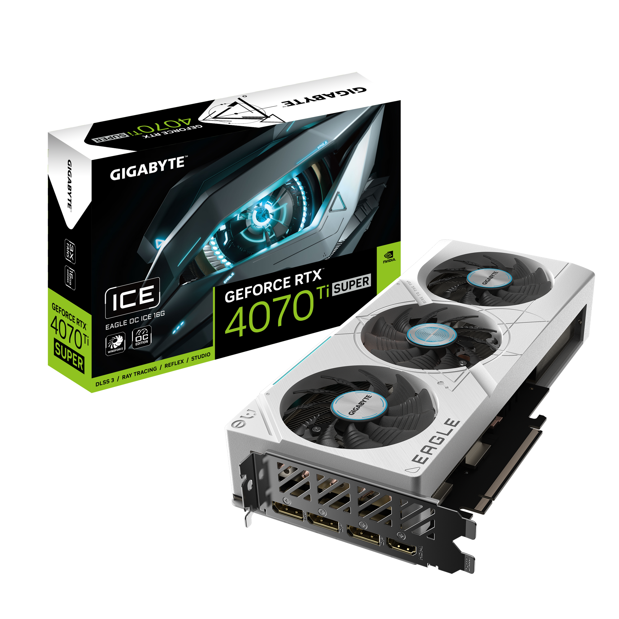 GeForce RTX™ 4070 Ti SUPER EAGLE OC ICE 16G