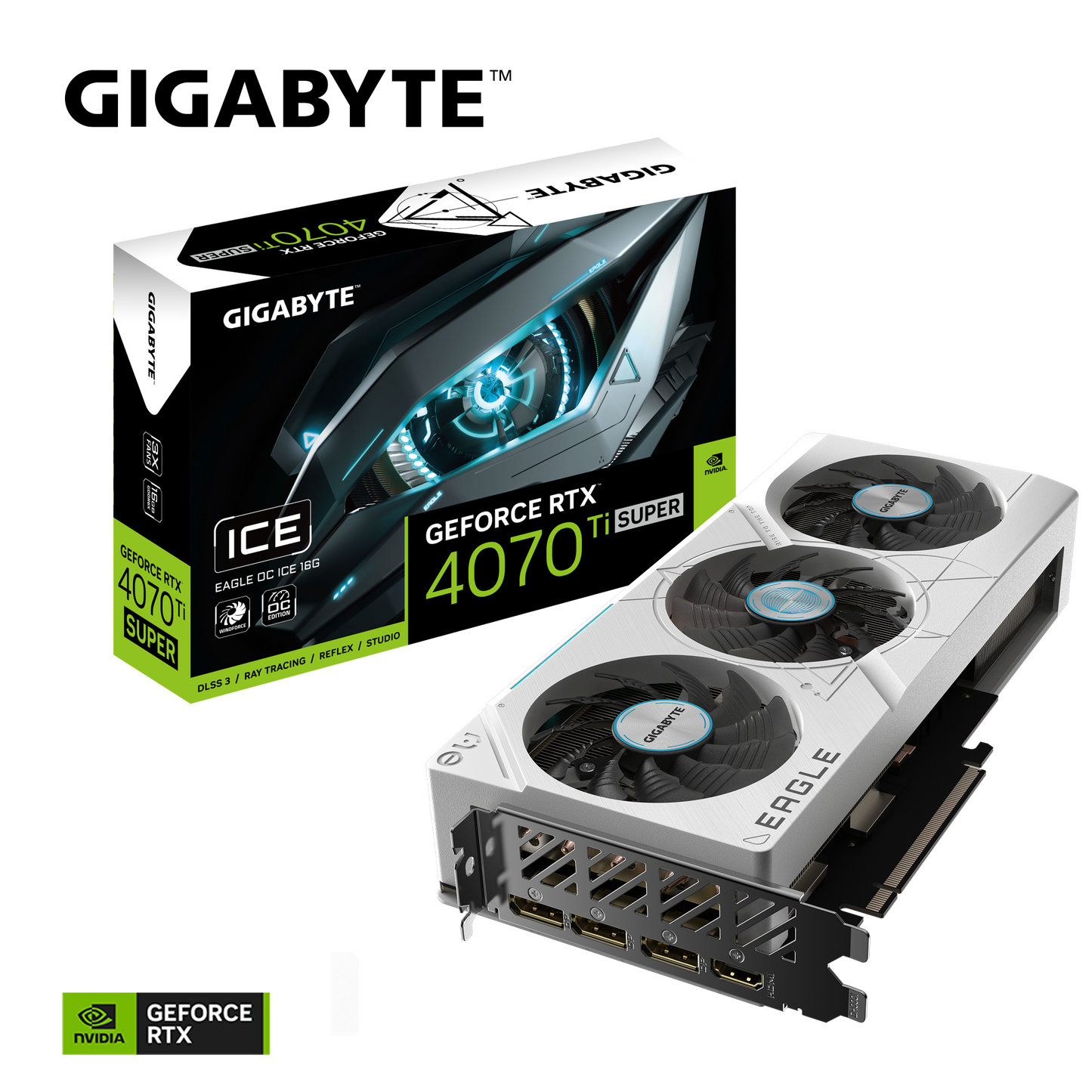GeForce RTX™ 4070 Ti SUPER EAGLE OC ICE 16G